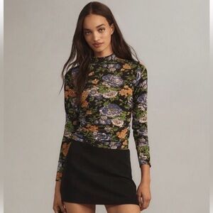 FARM Rio Capri Floral Mock Neck Top